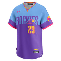 Colorado Rockies Kris Bryant Nike Purple/Light Blue 2025 City Connect Limited Player Jersey