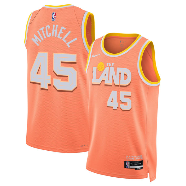 Cleveland Cavaliers Nike 2025/26 City Edition Swingman Jersey - Orange - Donovan Mitchell