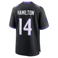 Baltimore Ravens Kyle Hamilton Nike Black Alternate Game Jersey