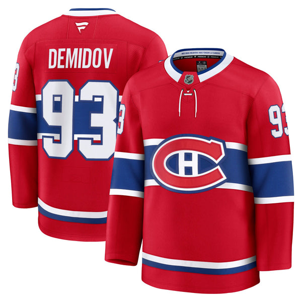 Montreal Canadiens Ivan Demidov Fanatics Red Home Premium Jersey