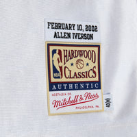 Philadelphia 76ers Mitchell & Ness Allen Iverson 2002 All-Star East Authentic Jersey - White