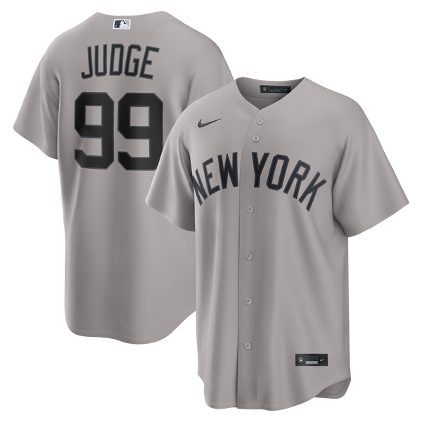 New York Yankees Aaron Judge Nike Gray Road Replica Jersey