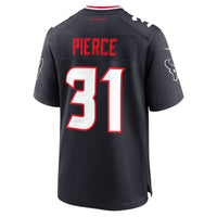 Houston Texans Dameon Pierce Nike Navy Game Jersey
