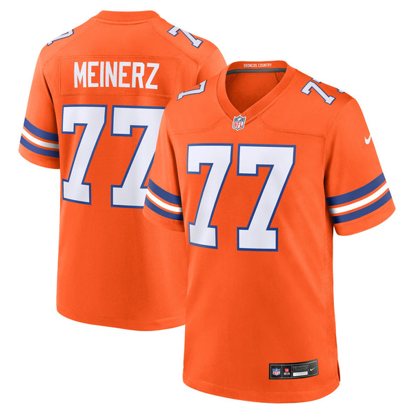 Denver Broncos Quinn Meinerz Nike Orange Alternate Game Jersey