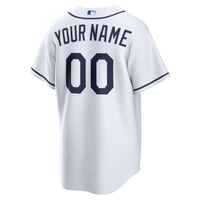 Tampa Bay Rays Nike White Home Replica Custom Jersey