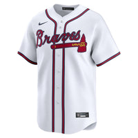 Atlanta Braves Nike White Home Limited Custom Jersey