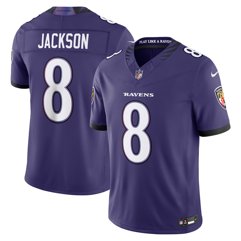 Baltimore Ravens Lamar Jackson Nike Purple Team Vapor F.U.S.E. Stitched Limited Jersey