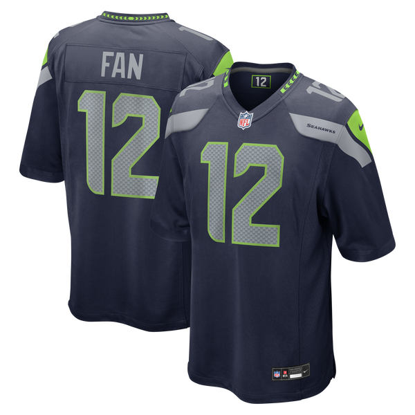 Seattle Seahawks 12s Nike College Navy Team Game Jersey