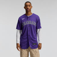 Colorado Rockies Nike Purple Alternate Authentic Jersey