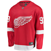 Detroit Red Wings Alex DeBrincat Fanatics Red Home Breakaway Jersey