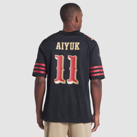 San Francisco 49ers Brandon Aiyuk Nike Black 2025 Rivalries Collection Game Jersey