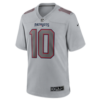 New England Patriots Drake Maye Nike Gray Atmosphere Fashion Game Jersey