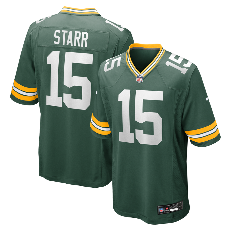 Green Bay Packers Bart Starr Nike Green Game Retired Player Jersey