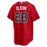 Atlanta Braves Matt Olson Nike Red Alternate Replica Jersey
