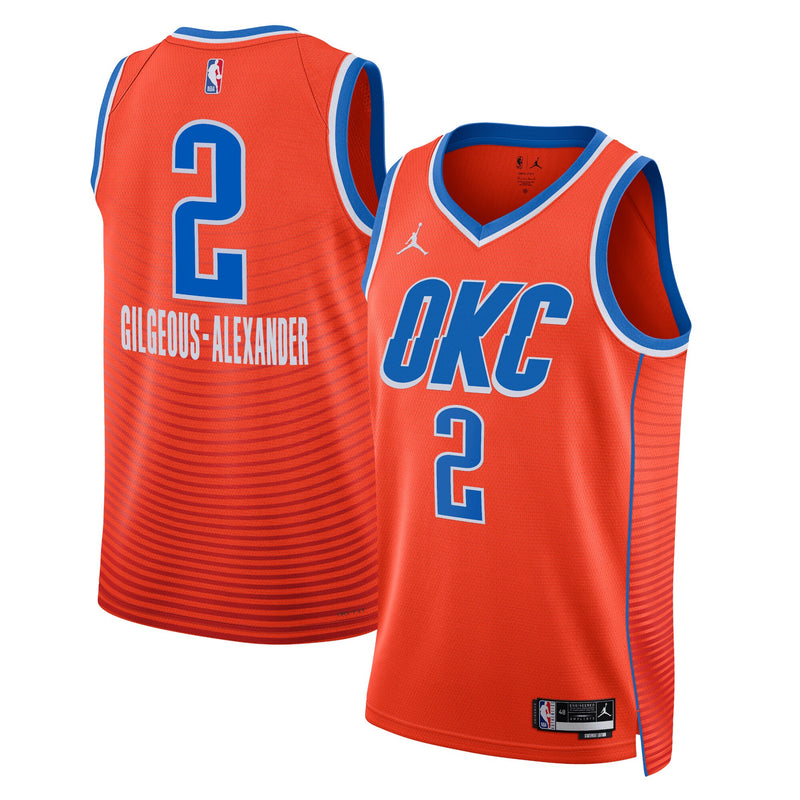 Oklahoma City Thunder Jordan Statement Edition Swingman Jersey - Orange - Shai Gilgeous-Alexander