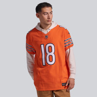 Chicago Bears Caleb Williams Nike Orange Alternate Vapor F.U.S.E. Elite Jersey
