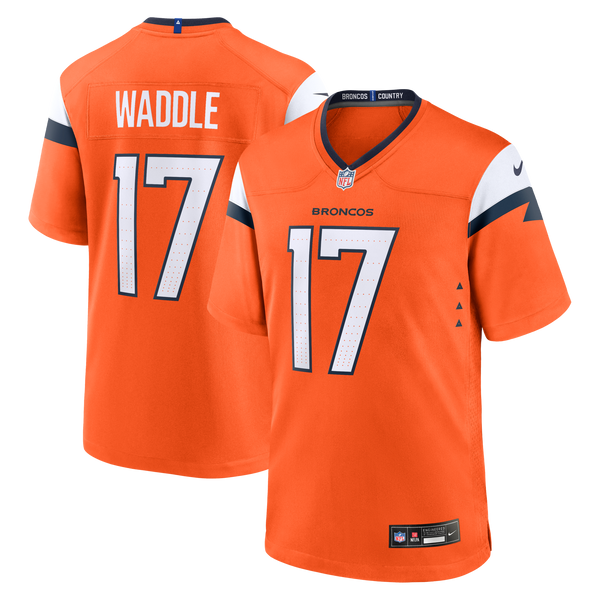 Denver Broncos Jaylen Waddle Nike Orange Game Jersey