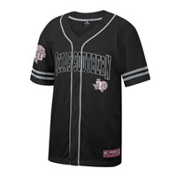 Colosseum Black Texas Southern Tigers Free Spirited Mesh Button-Up Baseball Jersey