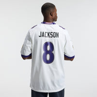 Baltimore Ravens Lamar Jackson Nike White Game Jersey