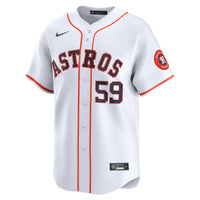 Houston Astros Framber Valdez Nike White Home Limited Player Jersey