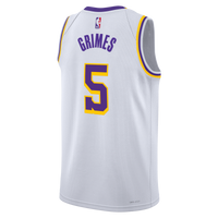 Los Angeles Lakers Nike Association Edition Edition Swingman Jersey - White - Quentin Grimes