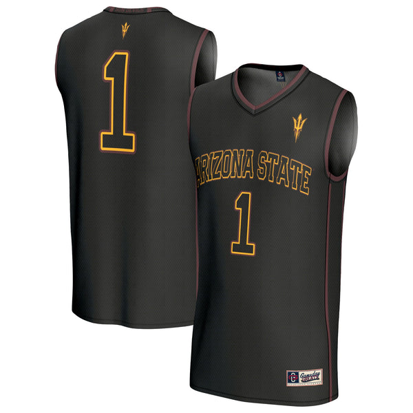 GameDay Greats Black #1 Arizona State Sun Devils Lightweight Collegiate Basketball Fashion Jersey