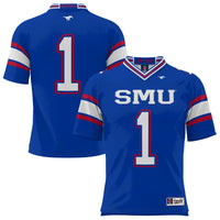 GameDay Greats #1 Royal SMU Mustangs Endzone Football Jersey