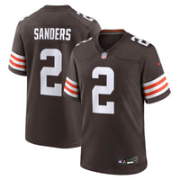Cleveland Browns Shedeur Sanders Nike Brown Game Jersey