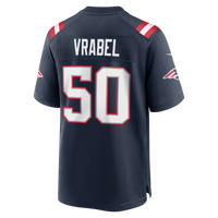 New England Patriots Mike Vrabel Nike Navy Game Retired Player Jersey