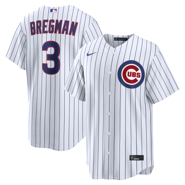Chicago Cubs Alex Bregman Nike White Home Replica Jersey