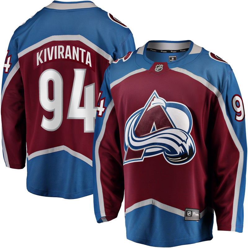 Colorado Avalanche Joel Kiviranta Fanatics Maroon Home Premier Breakaway Player Jersey