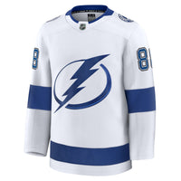 Tampa Bay Lightning Andrei Vasilevskiy Fanatics White Away Premium Jersey
