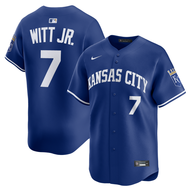 Kansas City Royals Bobby Witt Jr. Nike Royal Alternate 2 Limited Player Jersey