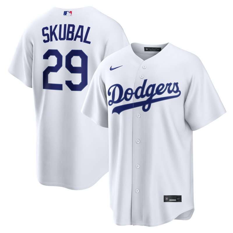 Los Angeles Dodgers Tarik Skubal Nike White Home Replica Jersey