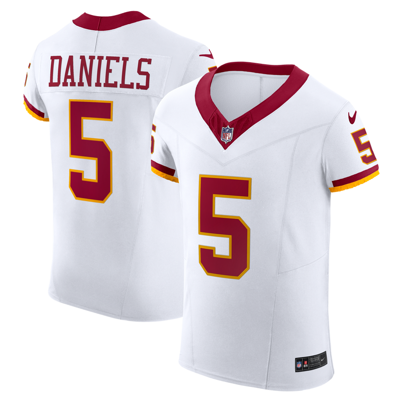 Washington Commanders Jayden Daniels Nike White Alternate 2 Super Bowl Era Vapor F.U.S.E. Elite Jersey