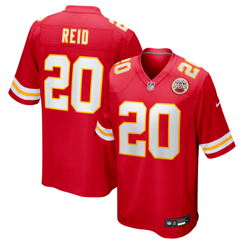 Kansas City Chiefs Justin Reid Nike Red Game Jersey