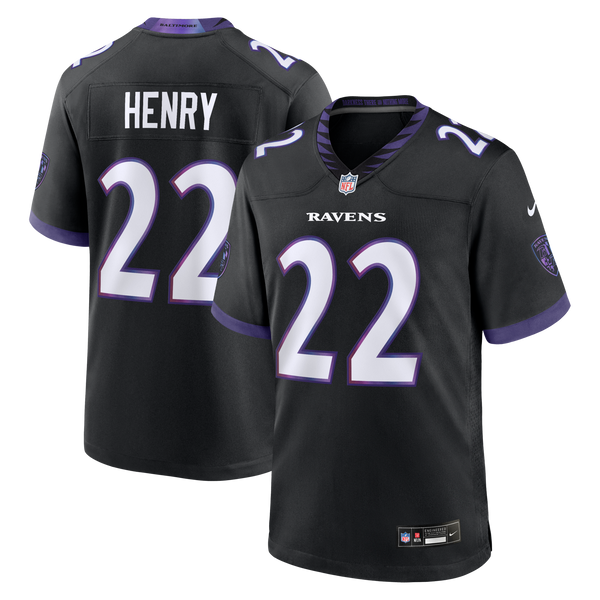 Baltimore Ravens Derrick Henry Nike Black Alternate Game Jersey