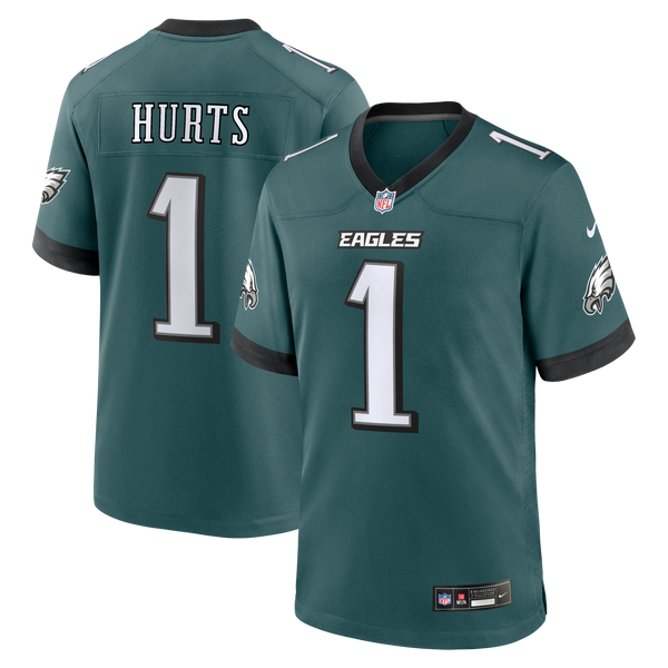 Philadelphia Eagles Jalen Hurts Nike Midnight Green Team Game Jersey