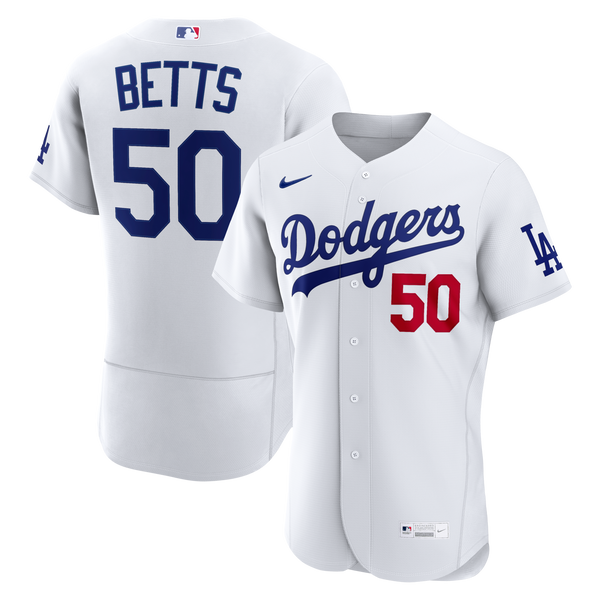 Los Angeles Dodgers Mookie Betts Nike White Home Authentic Jersey