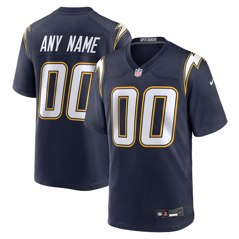 Los Angeles Chargers Nike Navy Alternate Super Chargers Game Custom Jersey