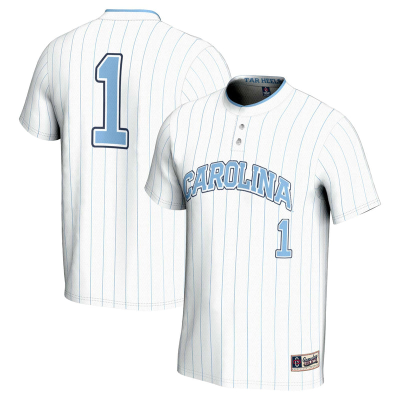 GameDay Greats #1 White North Carolina Tar Heels Lightweight Softball Jersey