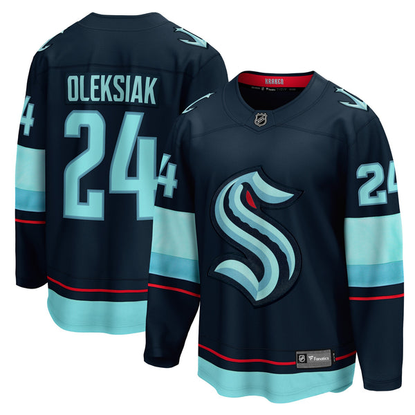 Seattle Kraken Jamie Oleksiak Fanatics Deep Sea Blue Home Breakaway Player Jersey
