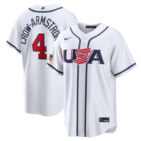 USA Baseball Pete Crow-Armstrong Nike White 2026 World Baseball Classic Home Stadium Jersey
