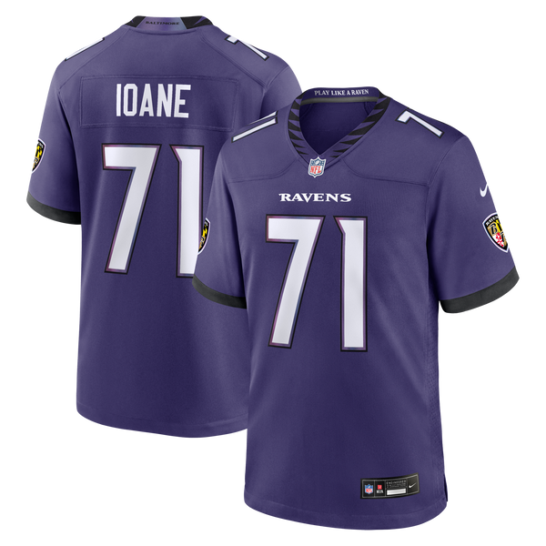 Baltimore Ravens Olaivavega Ioane Nike Purple 2026 NFL Draft First Round Pick No. 14 Team Game Jersey