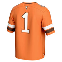 GameDay Greats #1 Orange Bowling Green St. Falcons Lightweight Collegiate Football Fashion Jersey