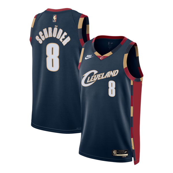 Cleveland Cavaliers Nike Classic Edition Swingman Jersey - Navy - Dennis Schröder