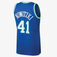 Dallas Mavericks Dirk Nowitzki 1998 Hardwood Classics Road Swingman Jersey By Mitchell & Ness - Royal -