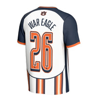 GameDay Greats White Auburn Tigers War Eagle Commemorative Fashion Soccer Jersey