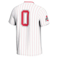 GameDay Greats #0 White Ohio State Buckeyes Lightweight Softball Jersey