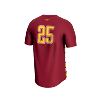 GameDay Greats #25 Cardinal Iowa State Cyclones Lightweight Soccer Fashion Jersey